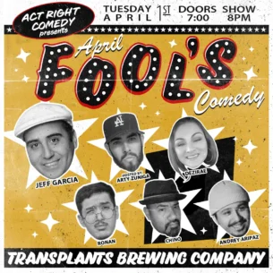 Event poster for comedy