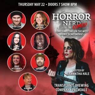 Event poster for comedy