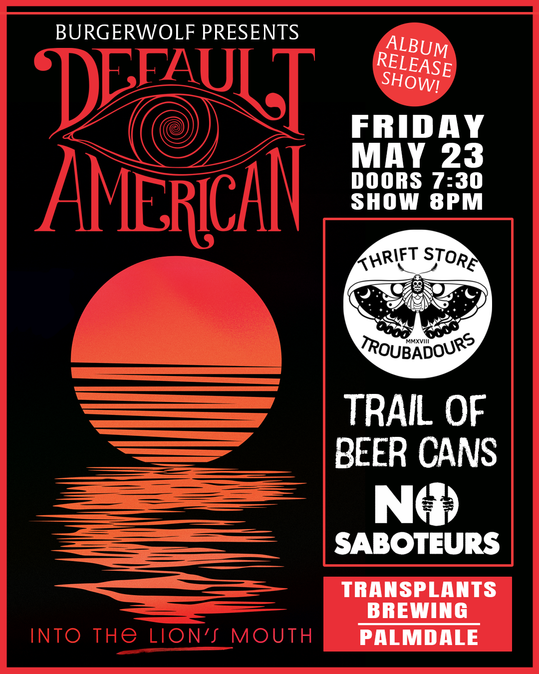 Event poster for concert