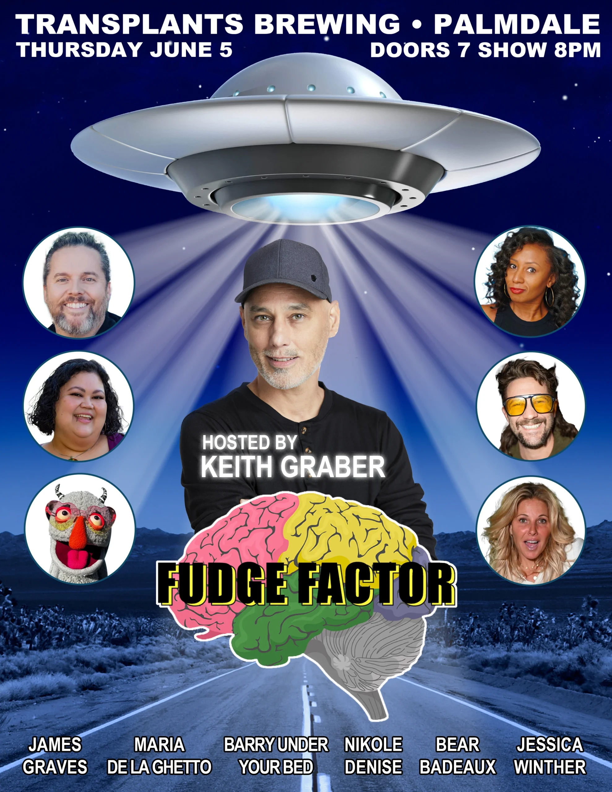 Event poster for comedy