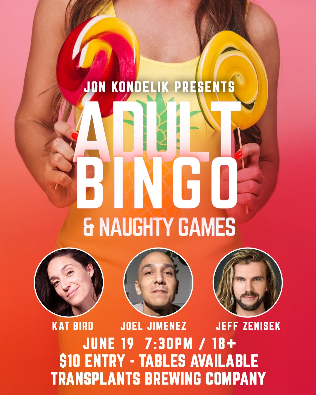 Event poster for comedy