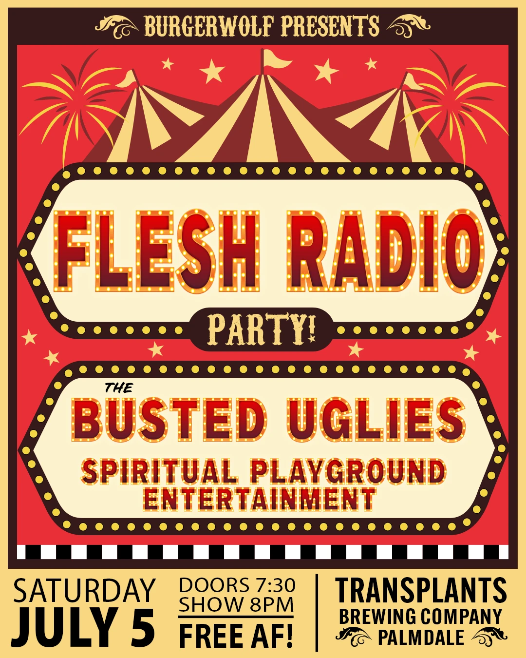 Event poster for concert