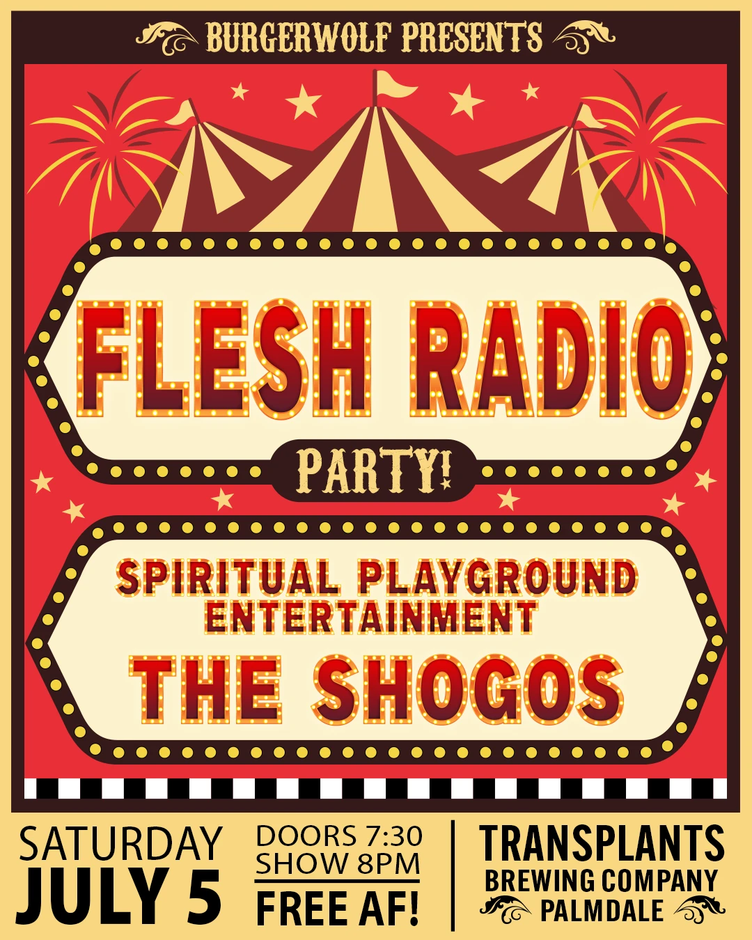 Event poster for concert