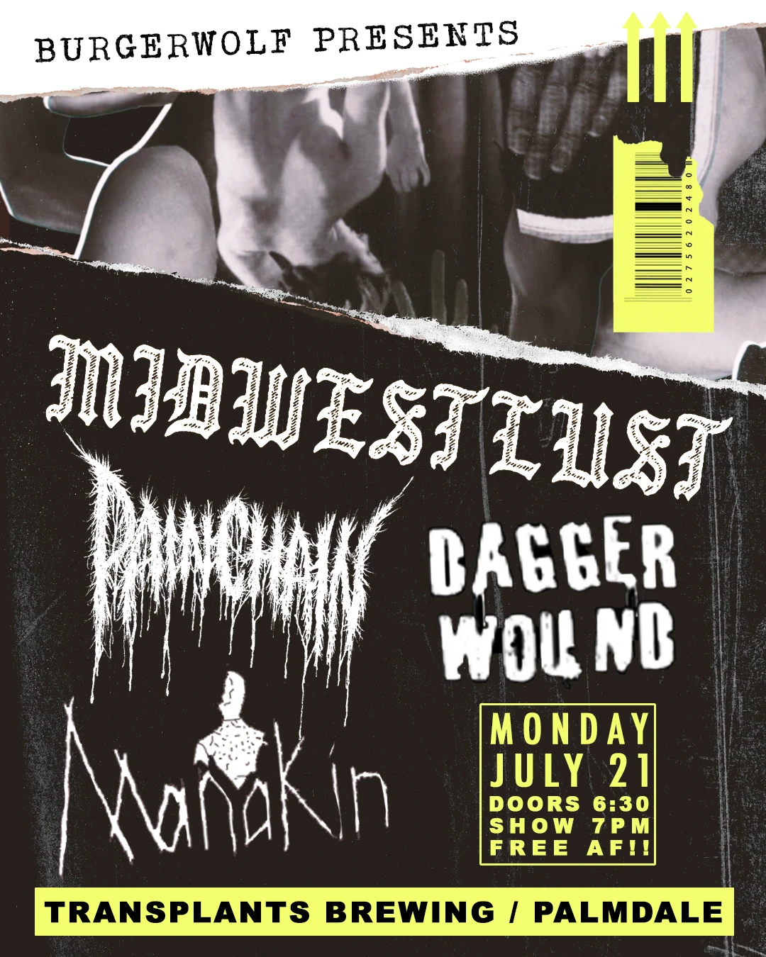 Event poster for concert