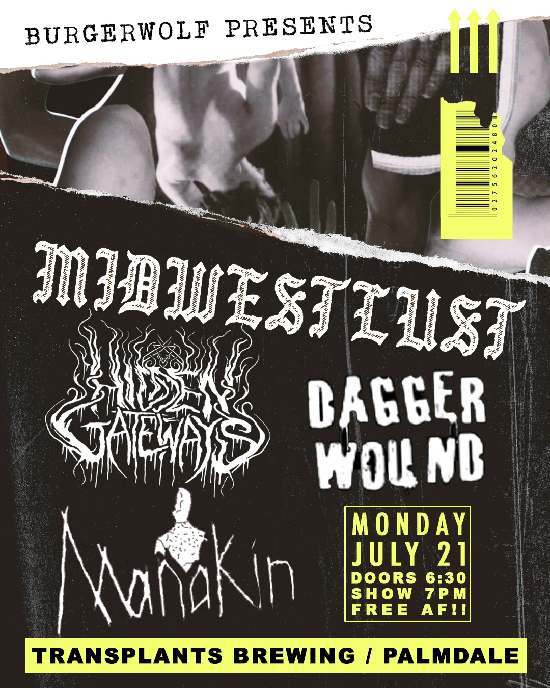 Event poster for concert