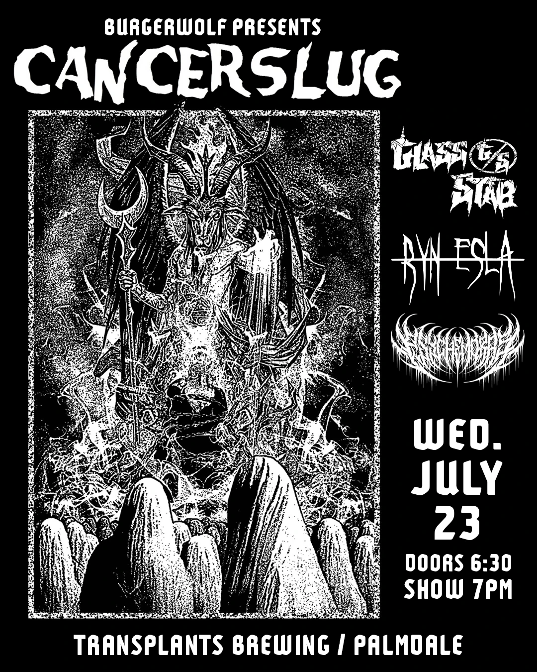 Event poster for concert