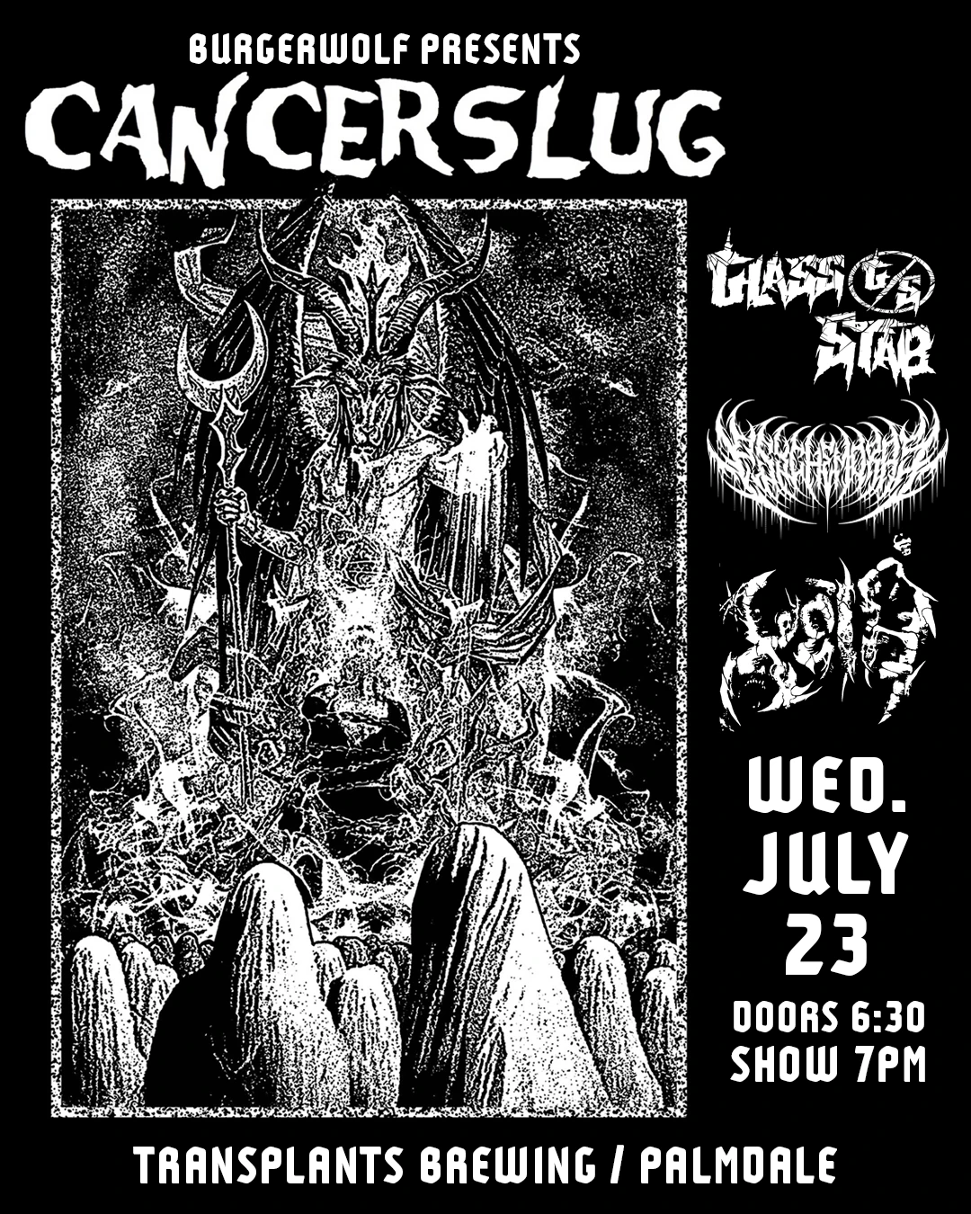 Event poster for concert