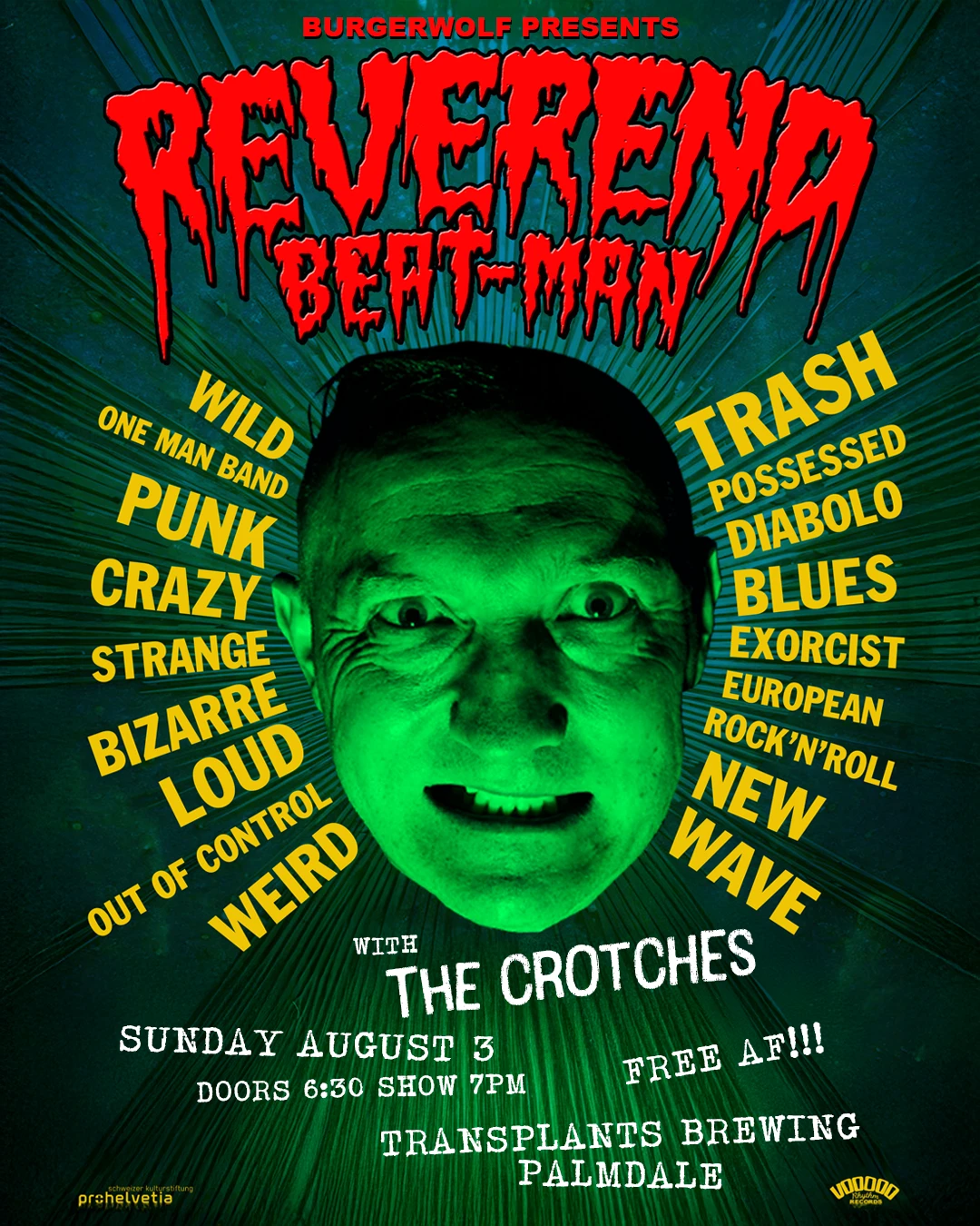 Event poster for concert