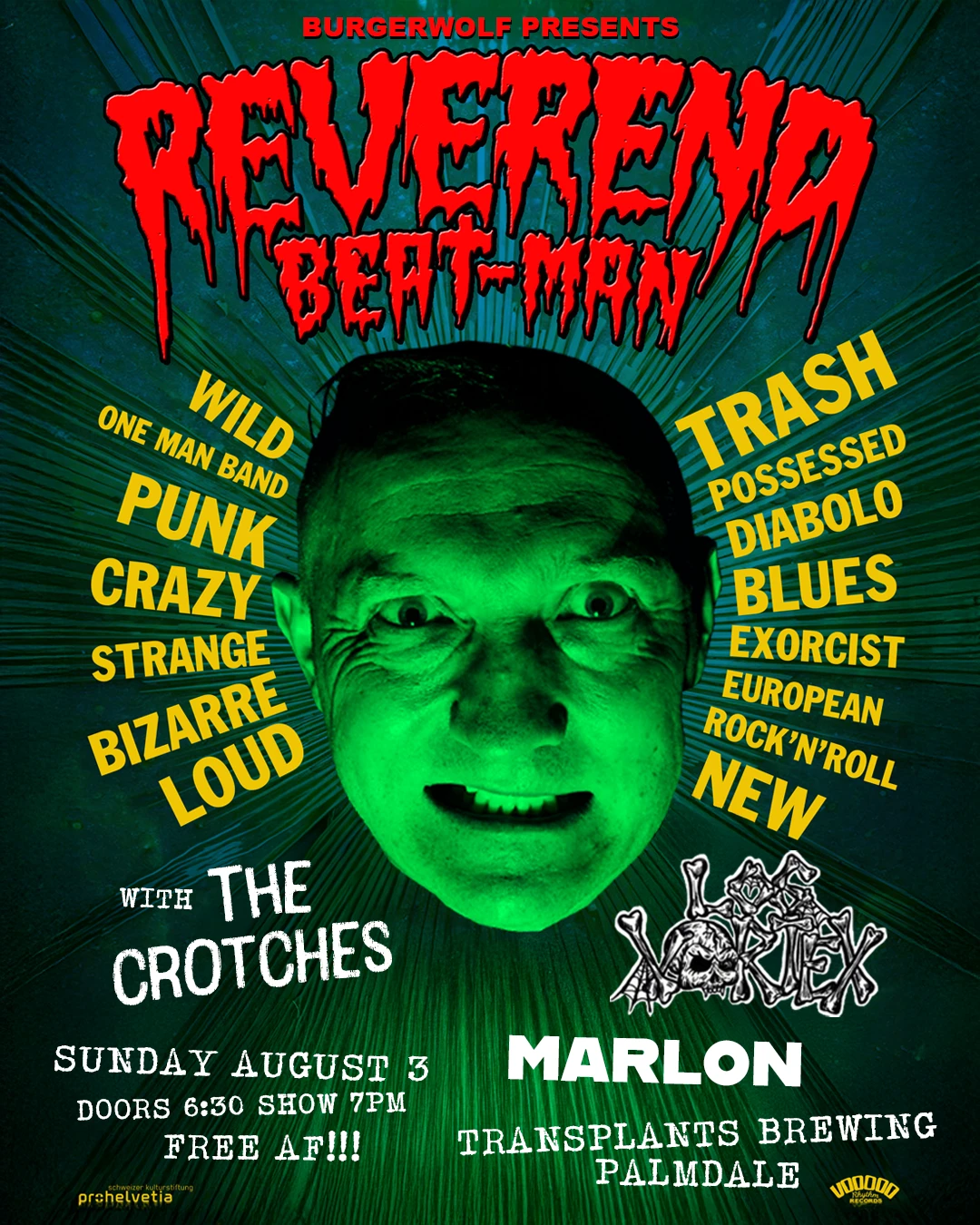 Event poster for concert
