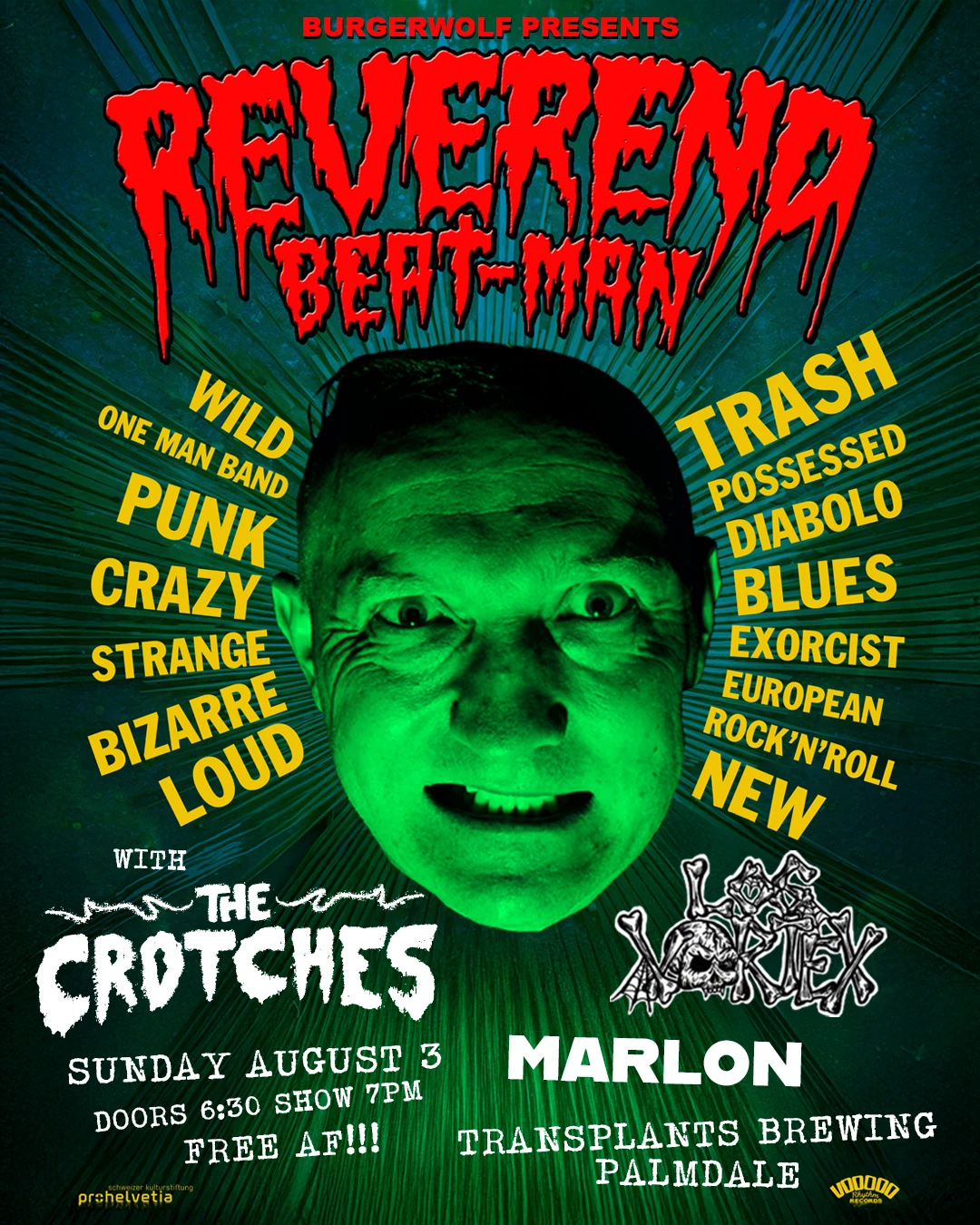 Event poster for concert
