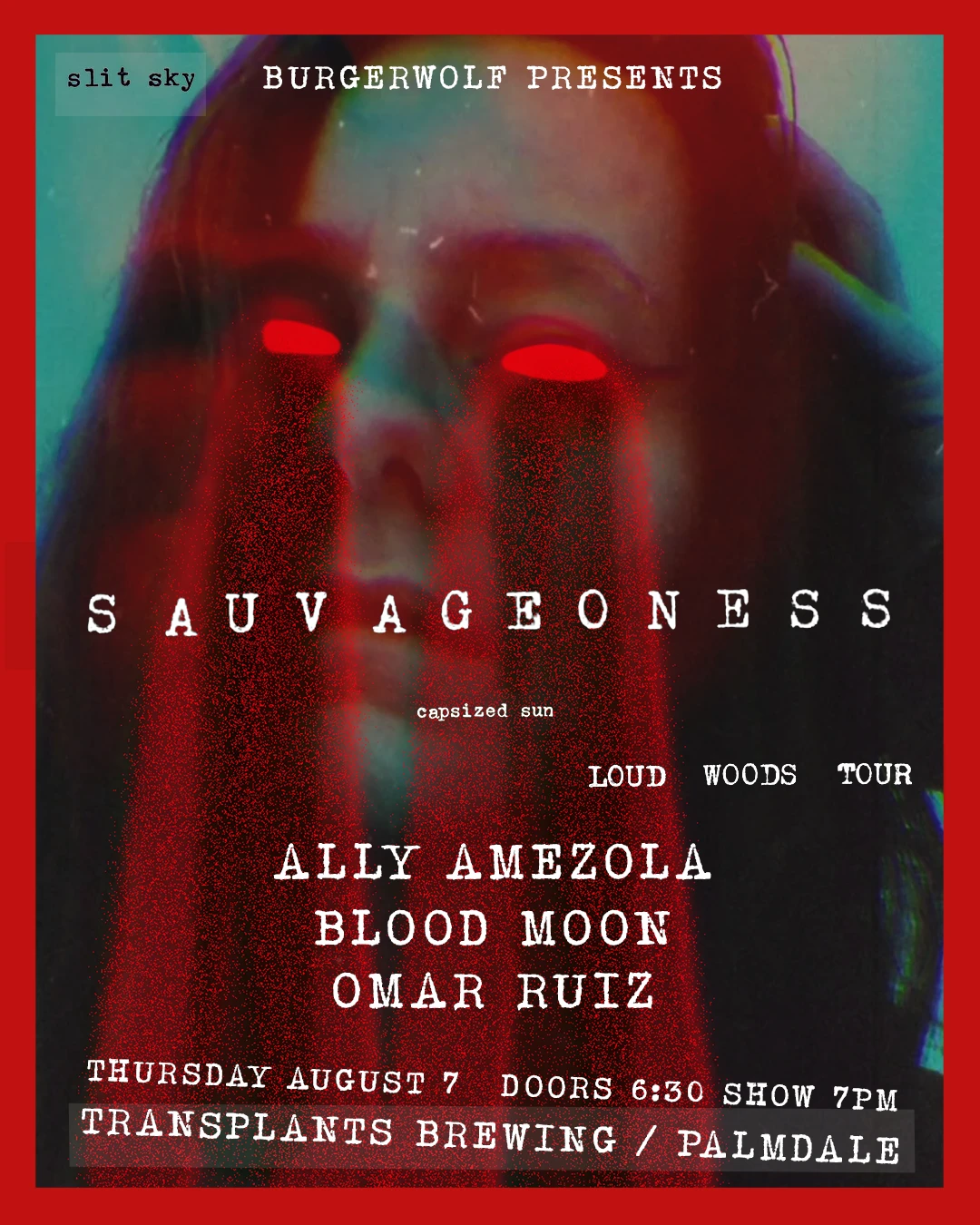 Event poster for concert