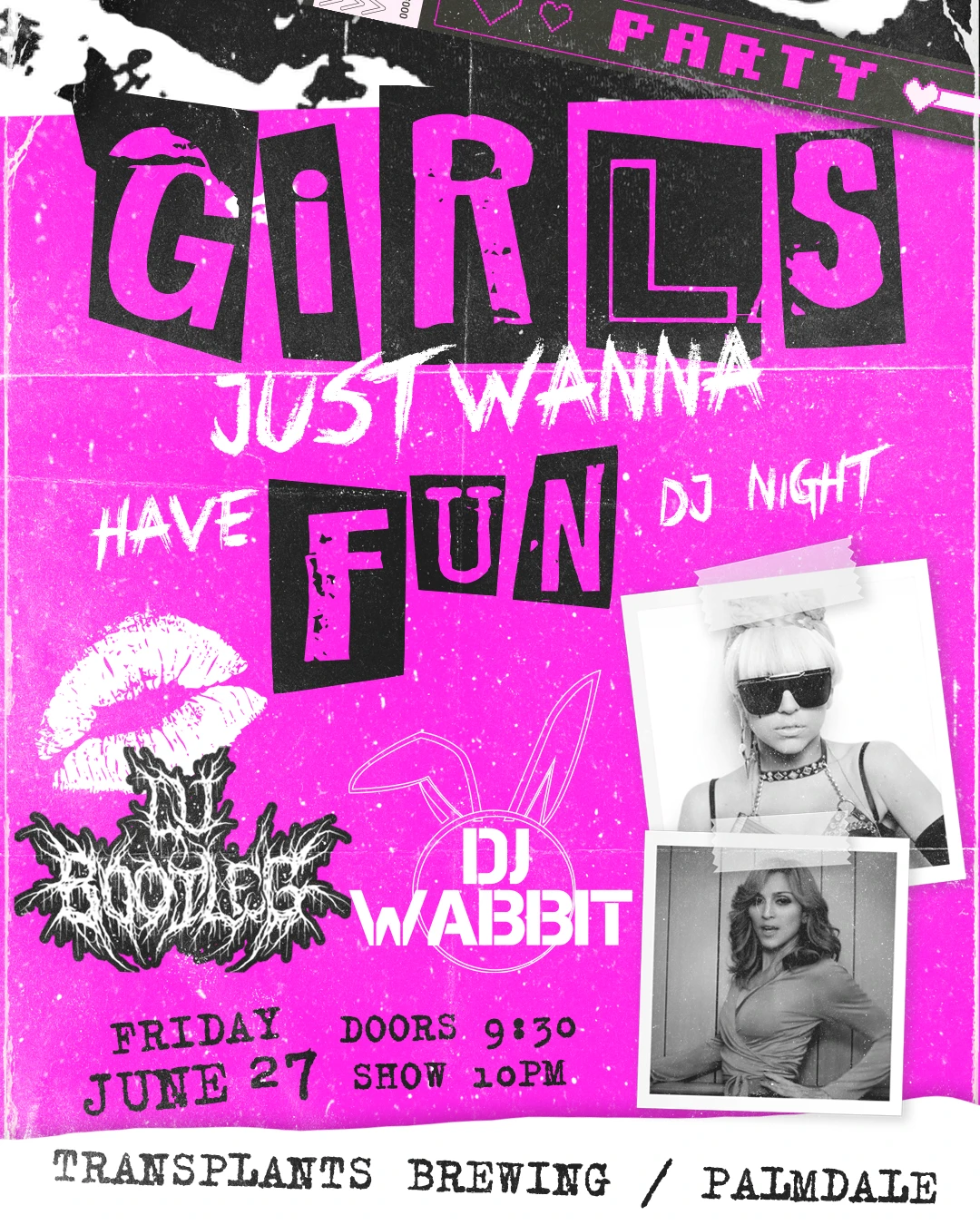 Event poster for dj