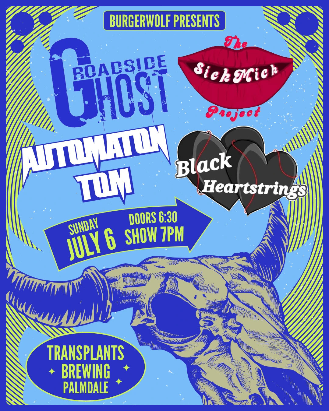 Event poster for concert
