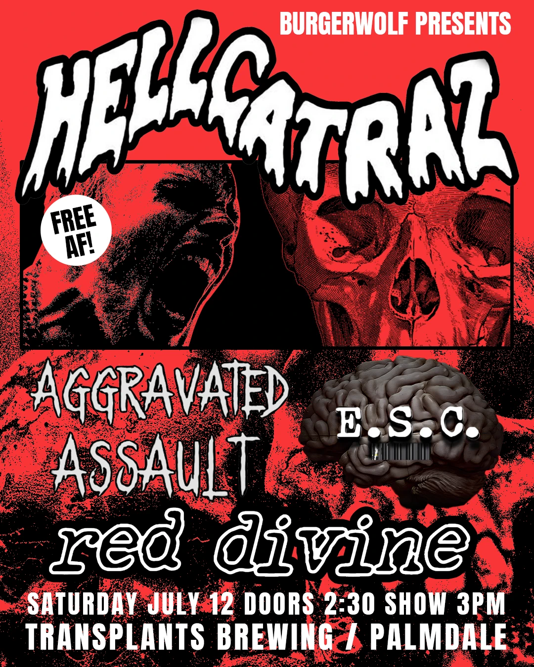 Event poster for concert