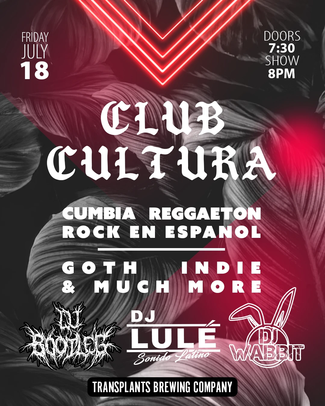 Event poster for dj