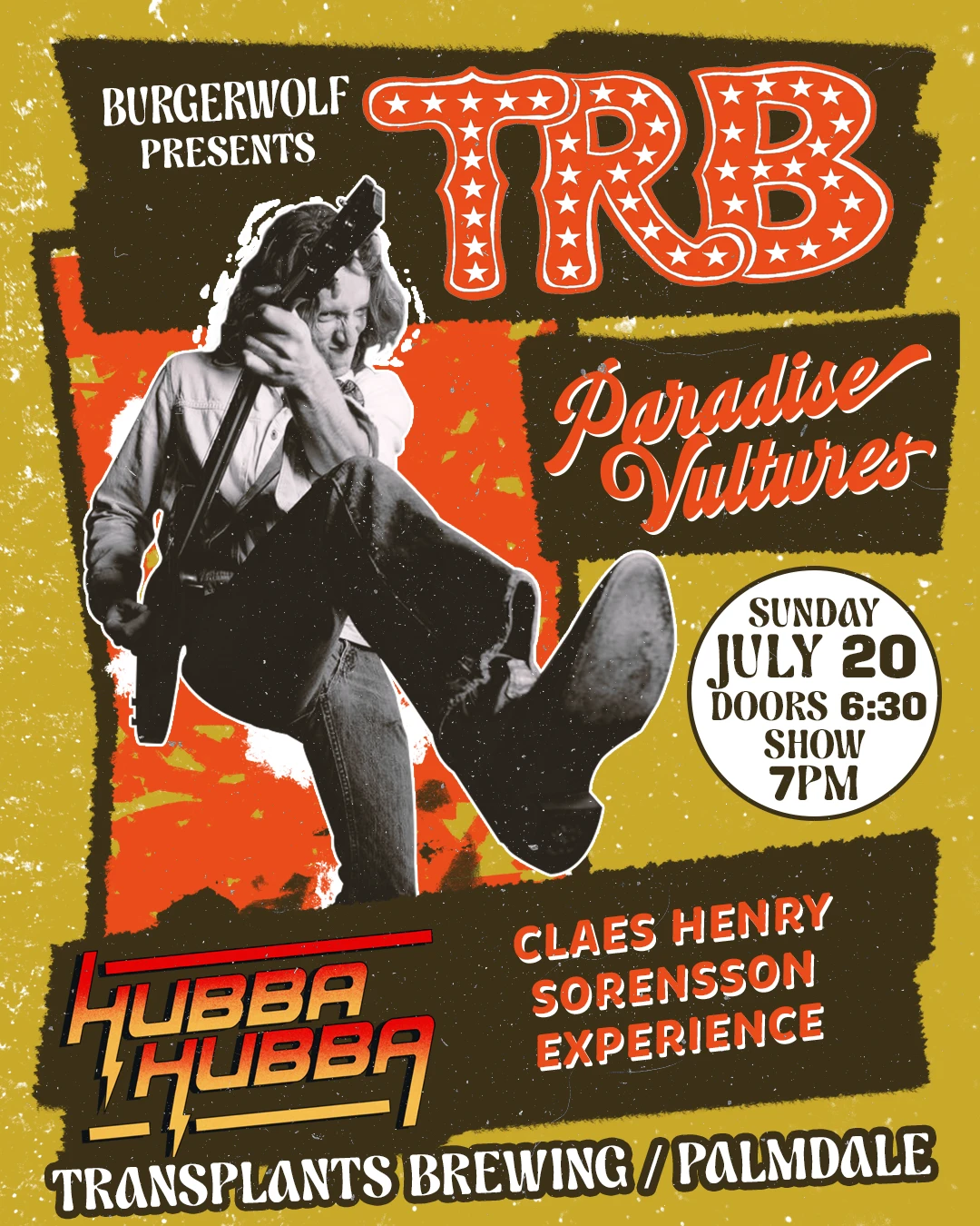 Event poster for concert