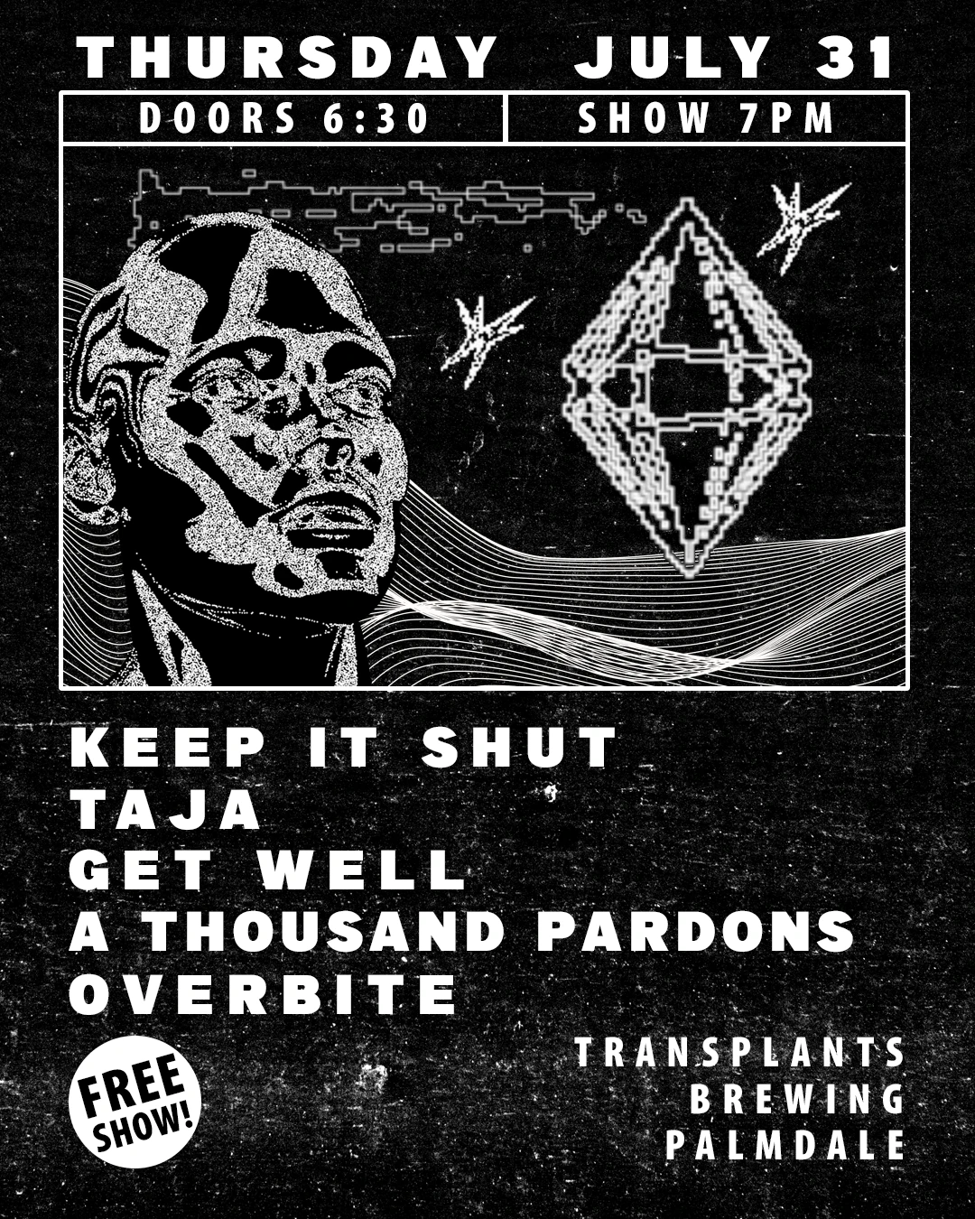 Event poster for concert