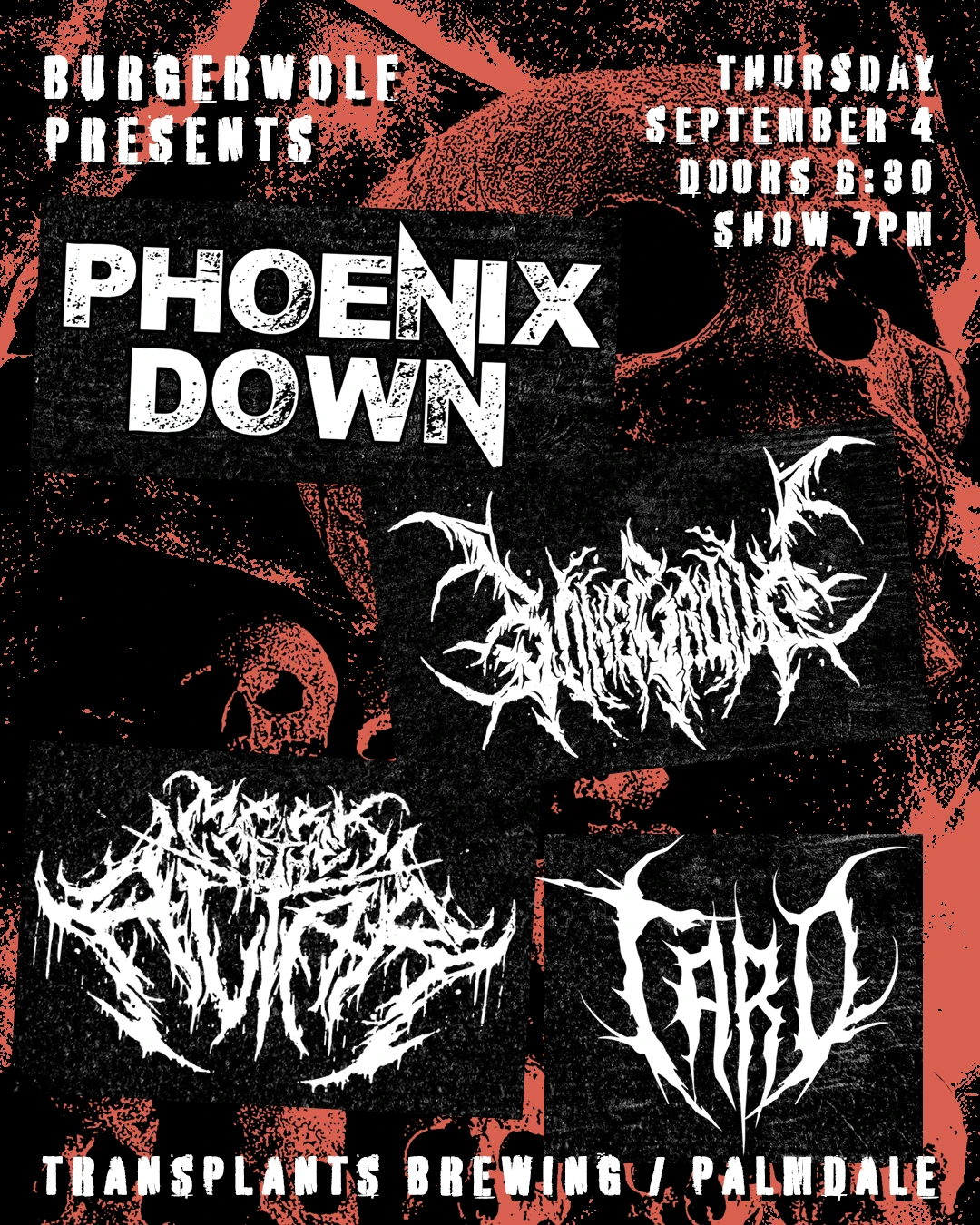 Event poster for concert