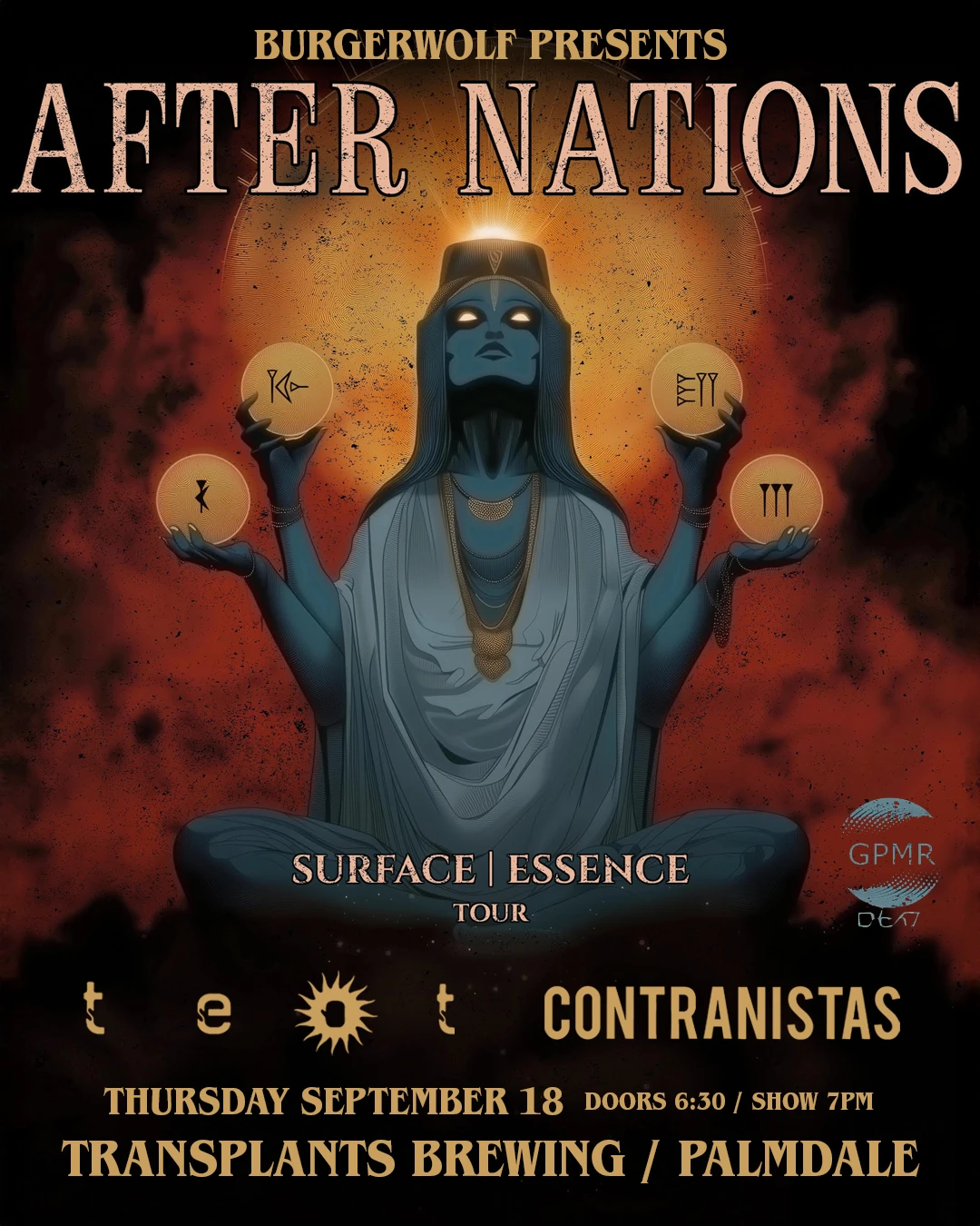 Event poster for concert
