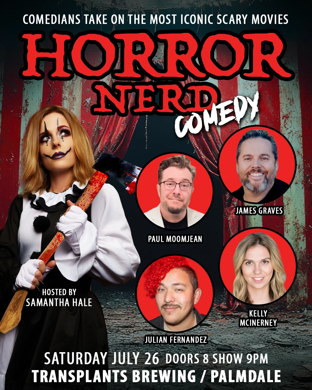 Event poster for comedy