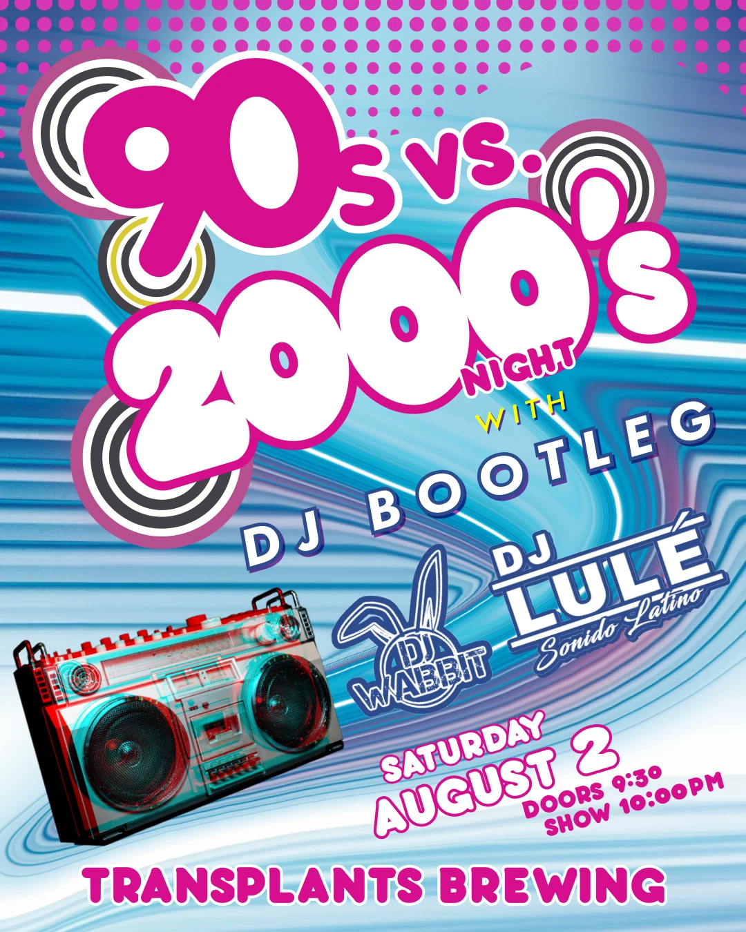 Event poster for dj
