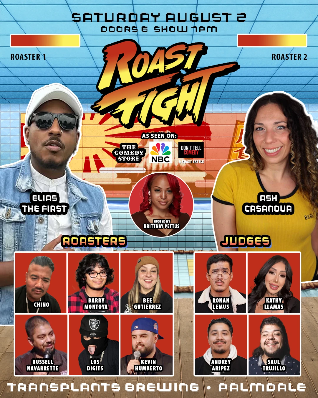 Event poster for comedy