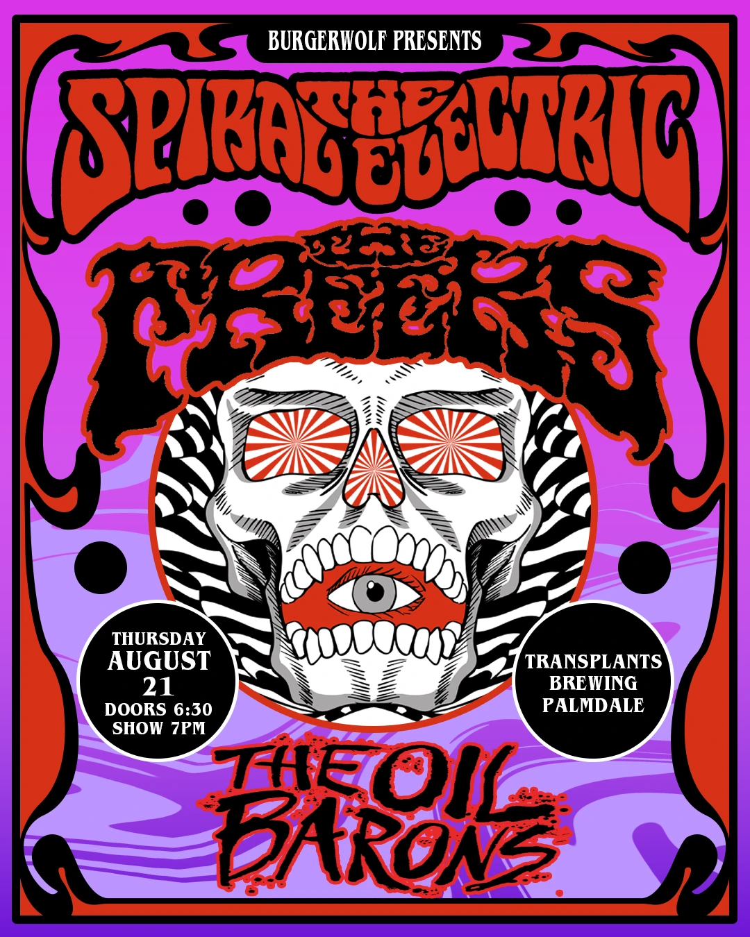 Event poster for concert