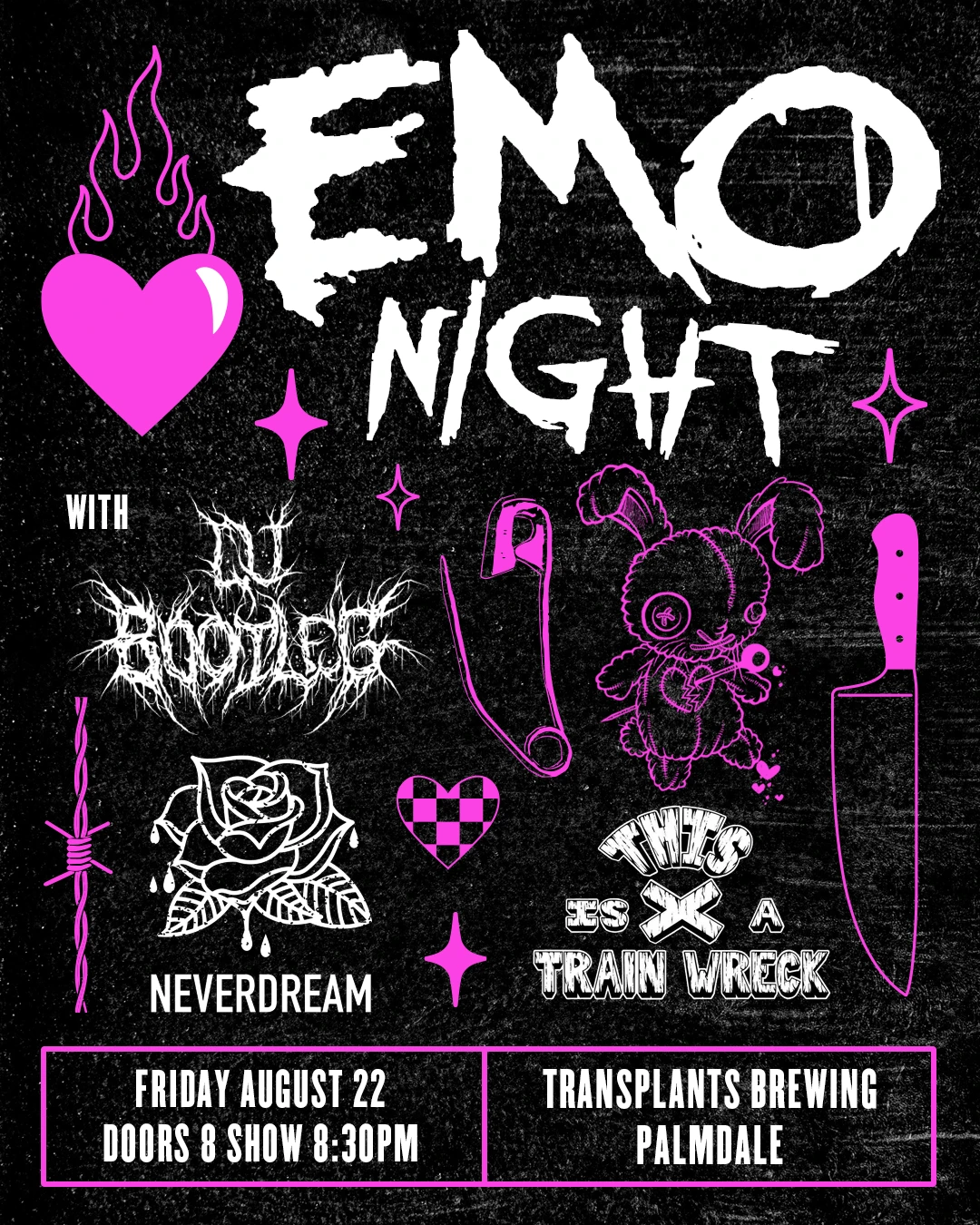 Event poster for dj