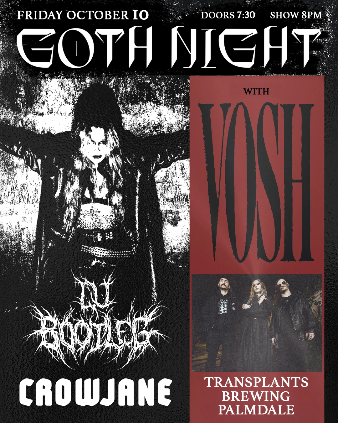 Event poster for concert
