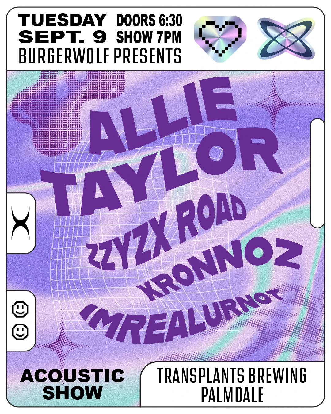 Event poster for concert