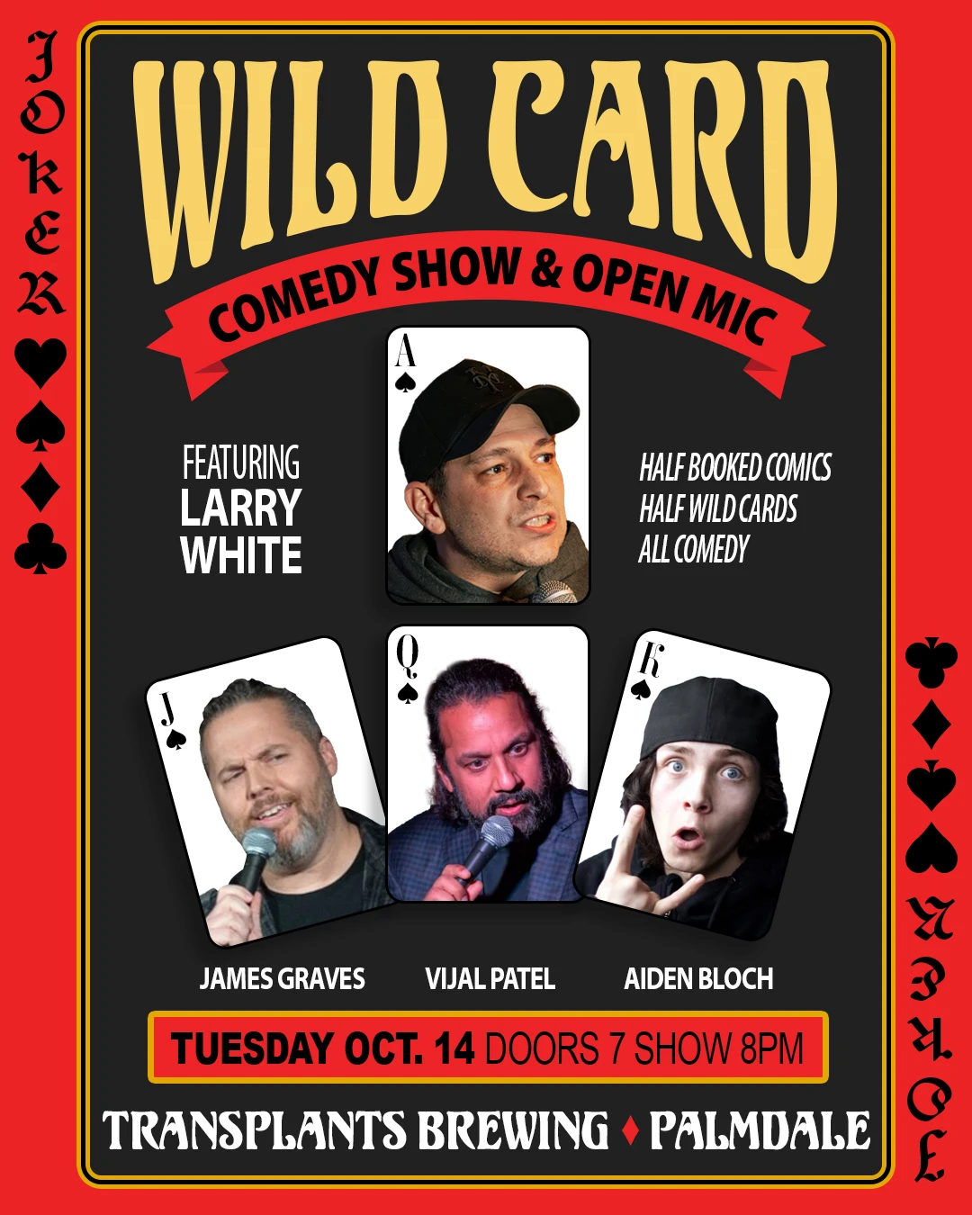 Event poster for comedy