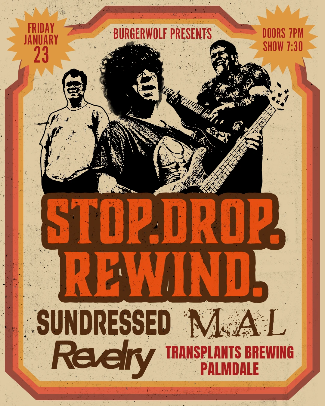 Event poster for concert