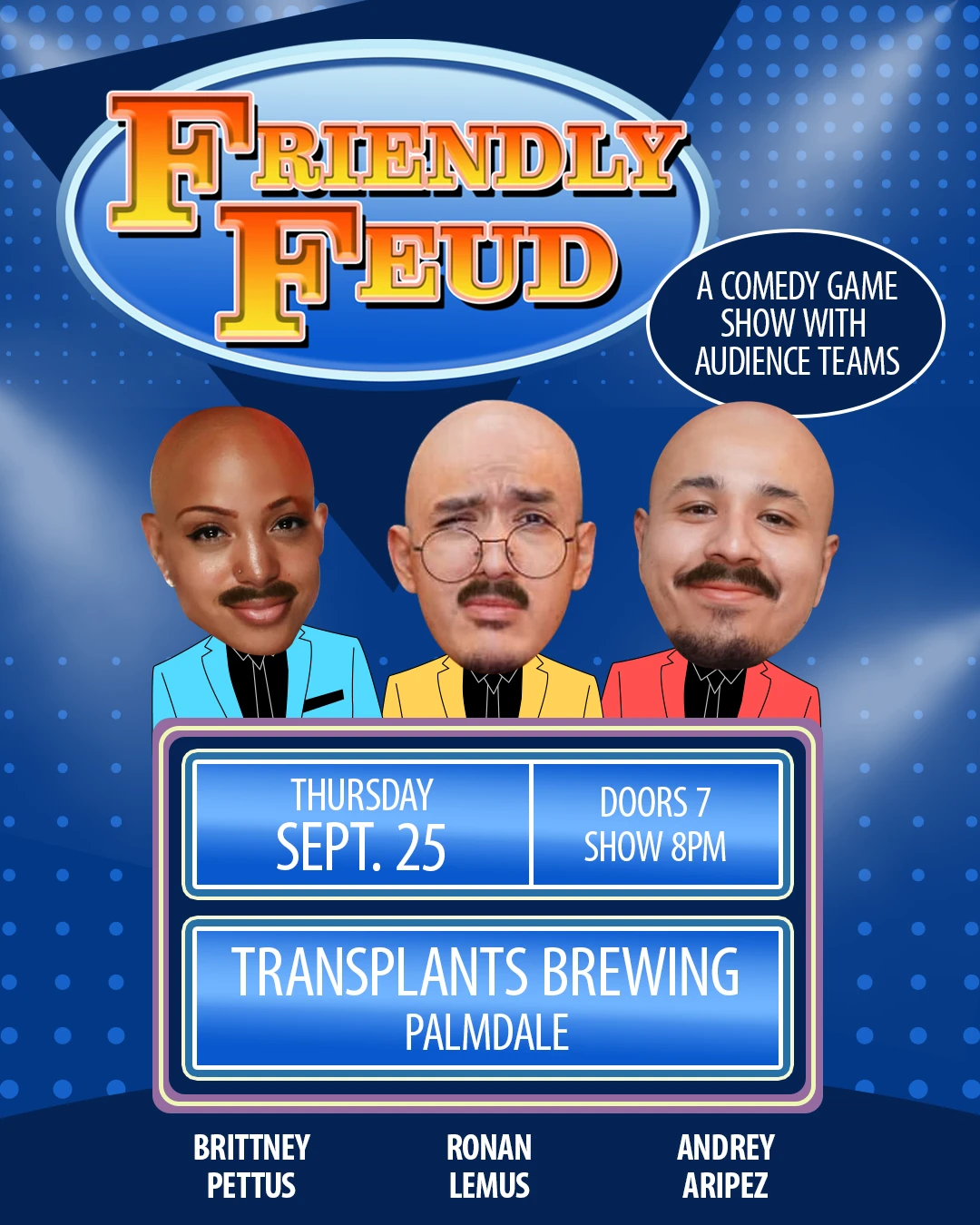 Event poster for comedy