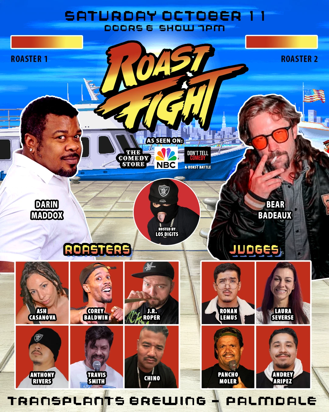 Event poster for comedy