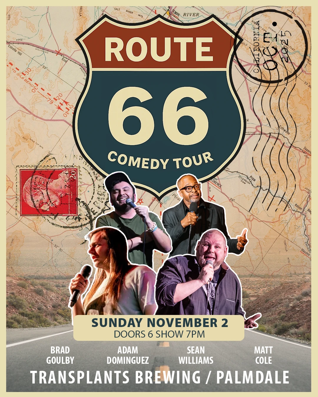 Event poster for comedy