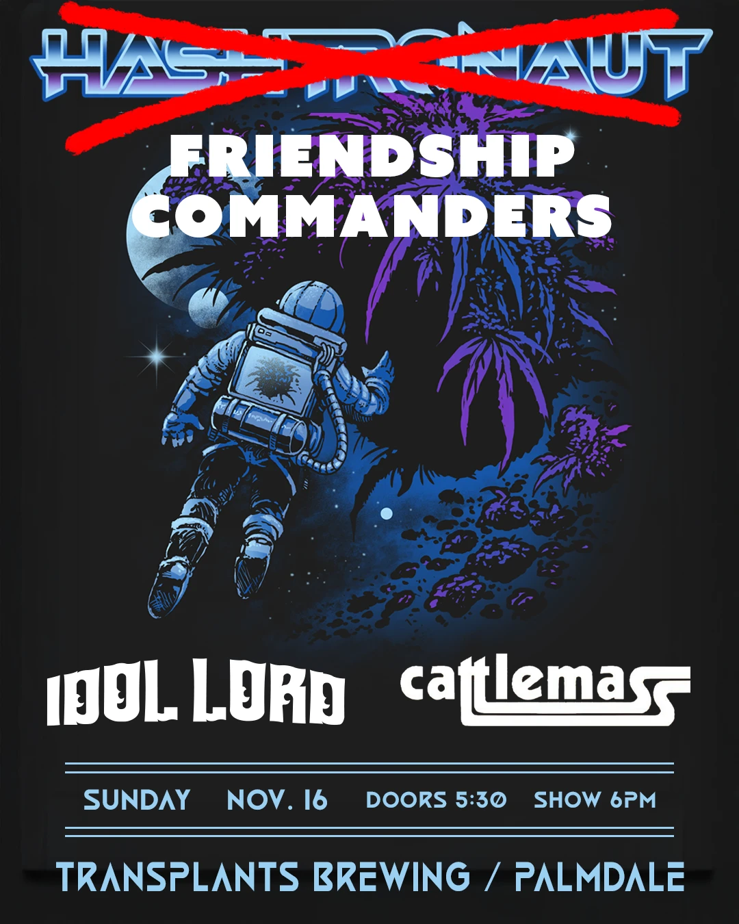 Event poster for concert