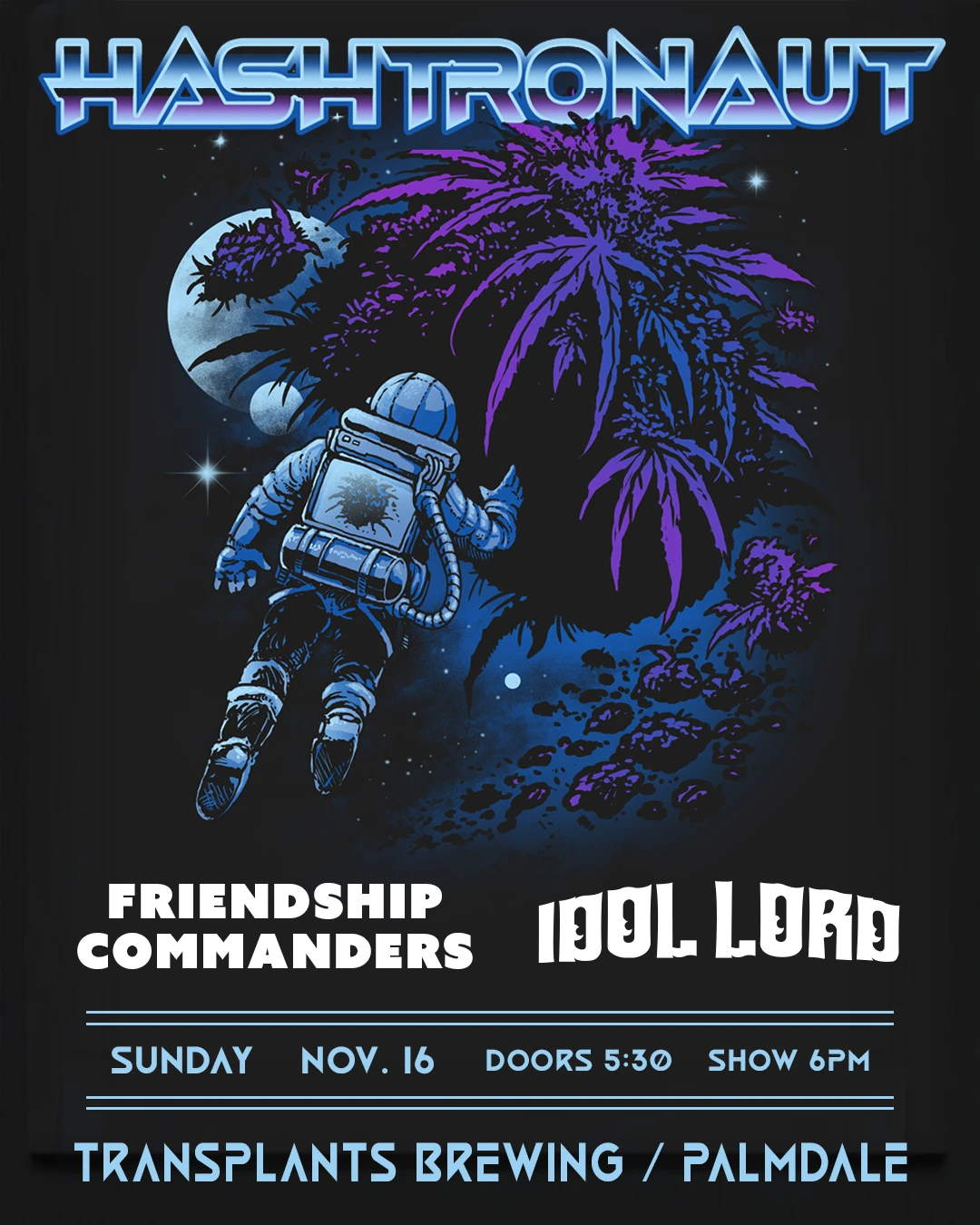 Event poster for concert