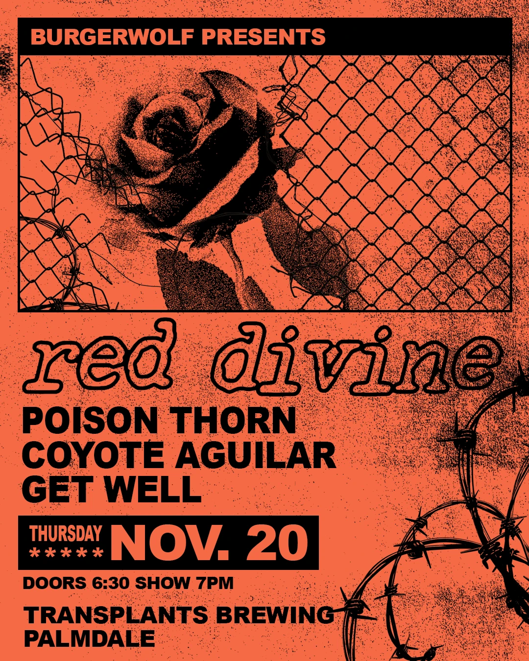 Event poster for concert