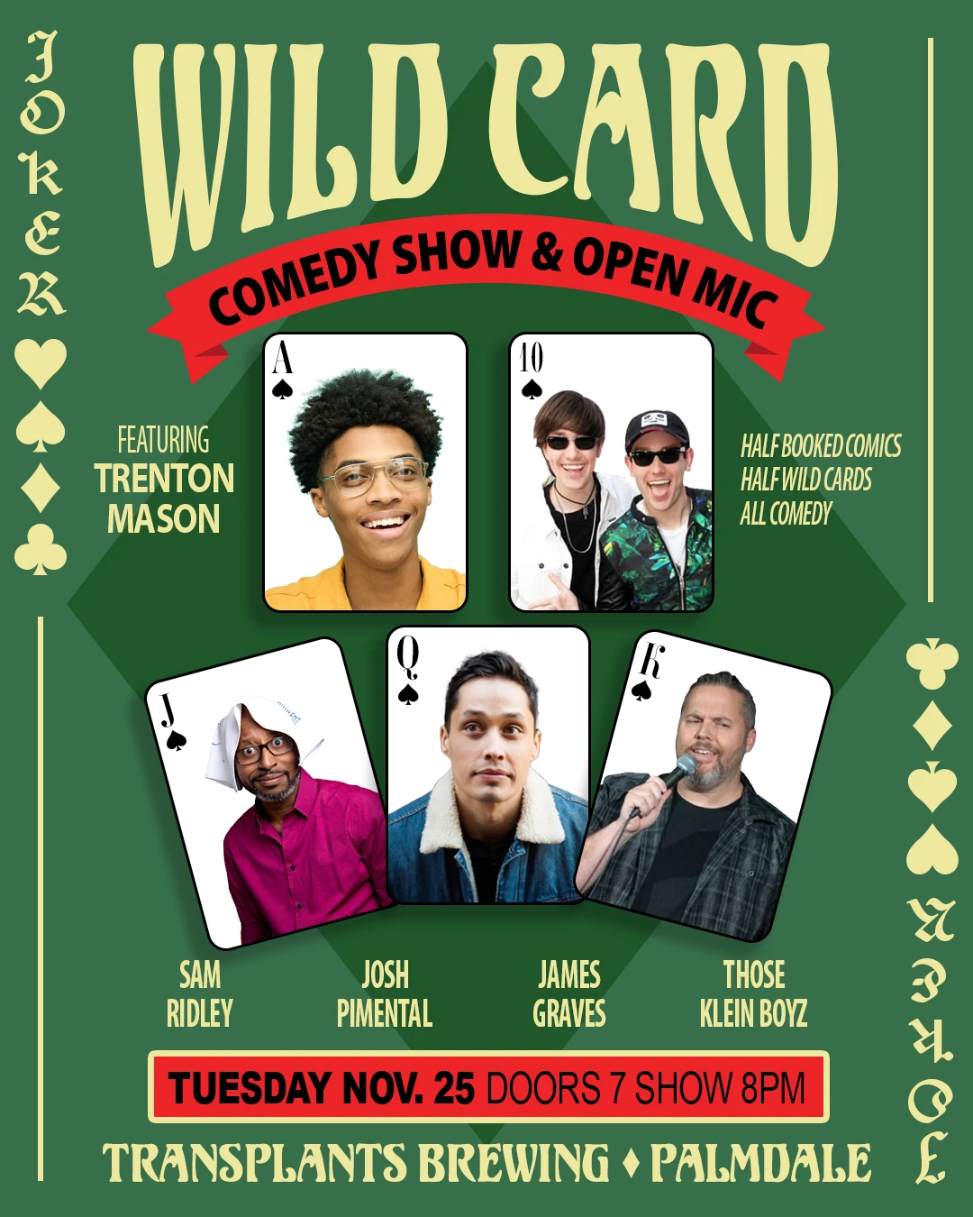 Event poster for comedy