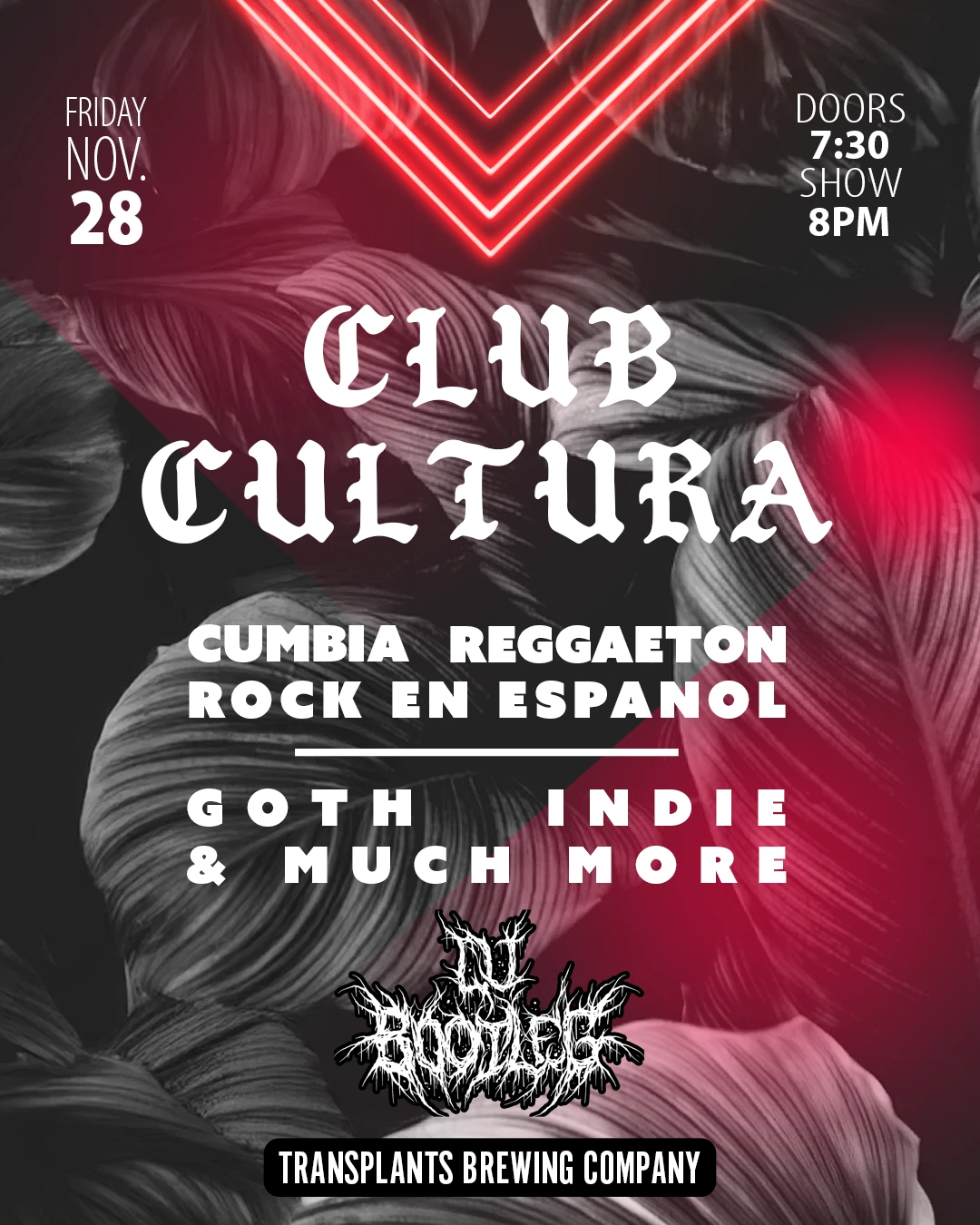 Event poster for dj