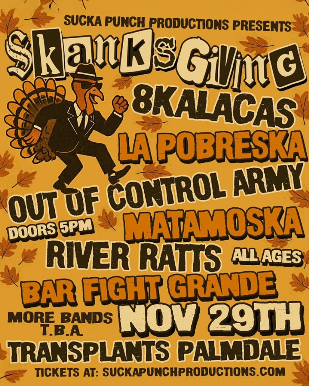 Event poster for concert