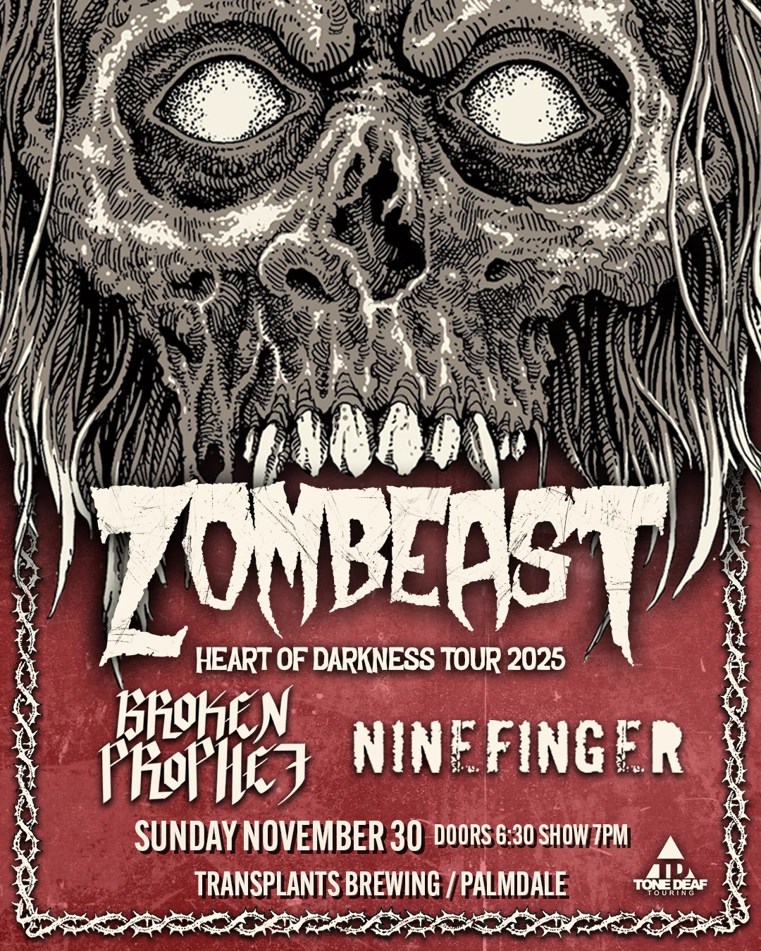 Event poster for concert