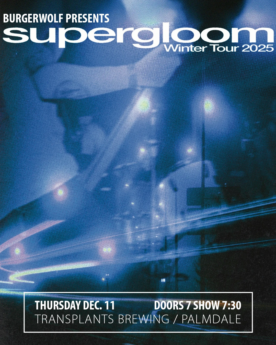 Event poster for concert