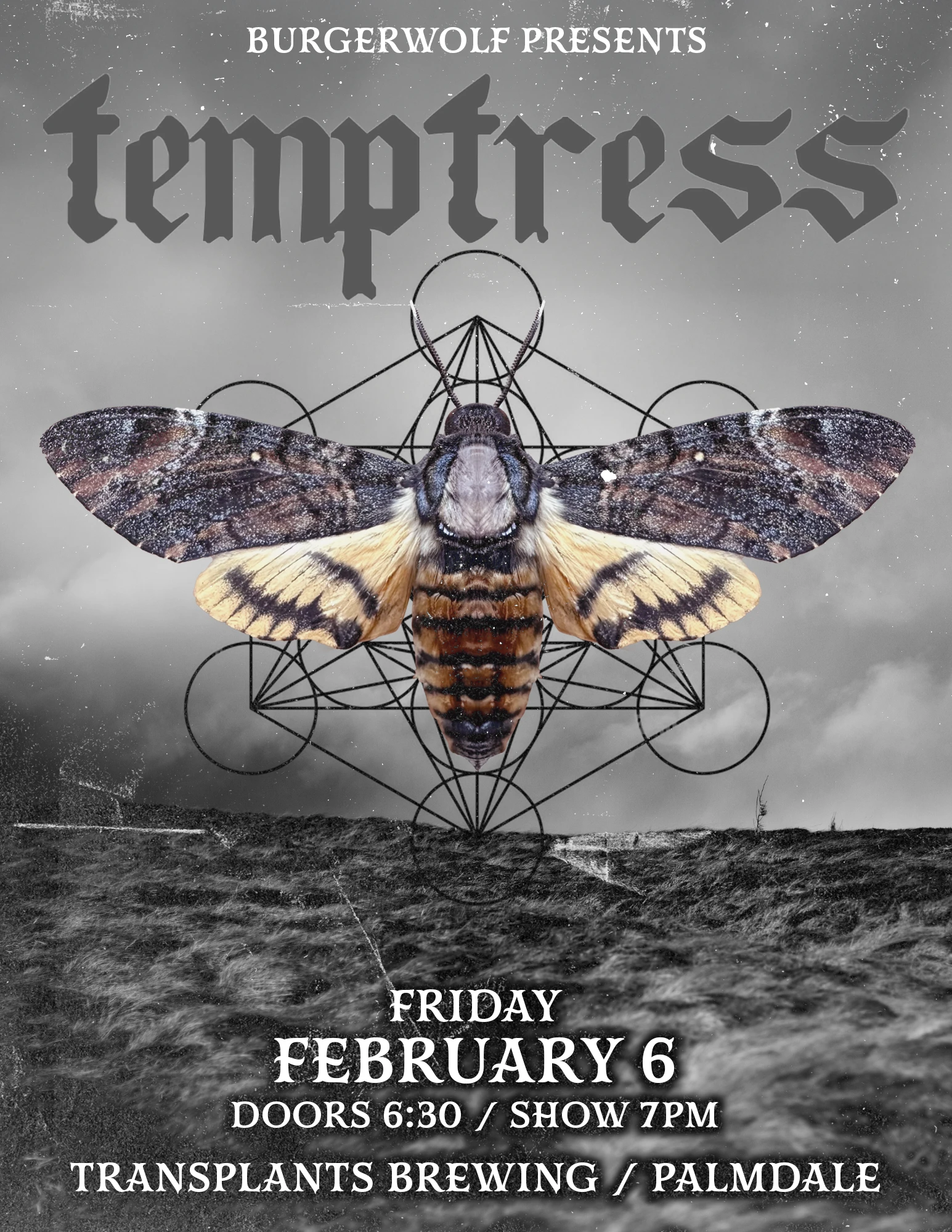 Event poster for concert