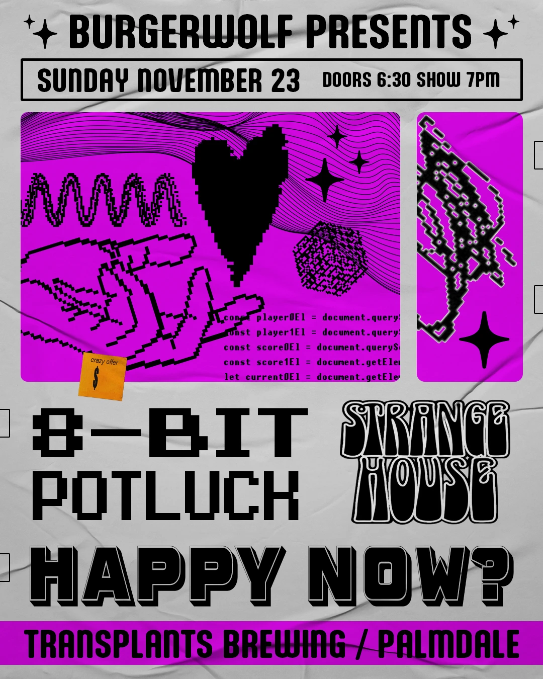 Event poster for concert