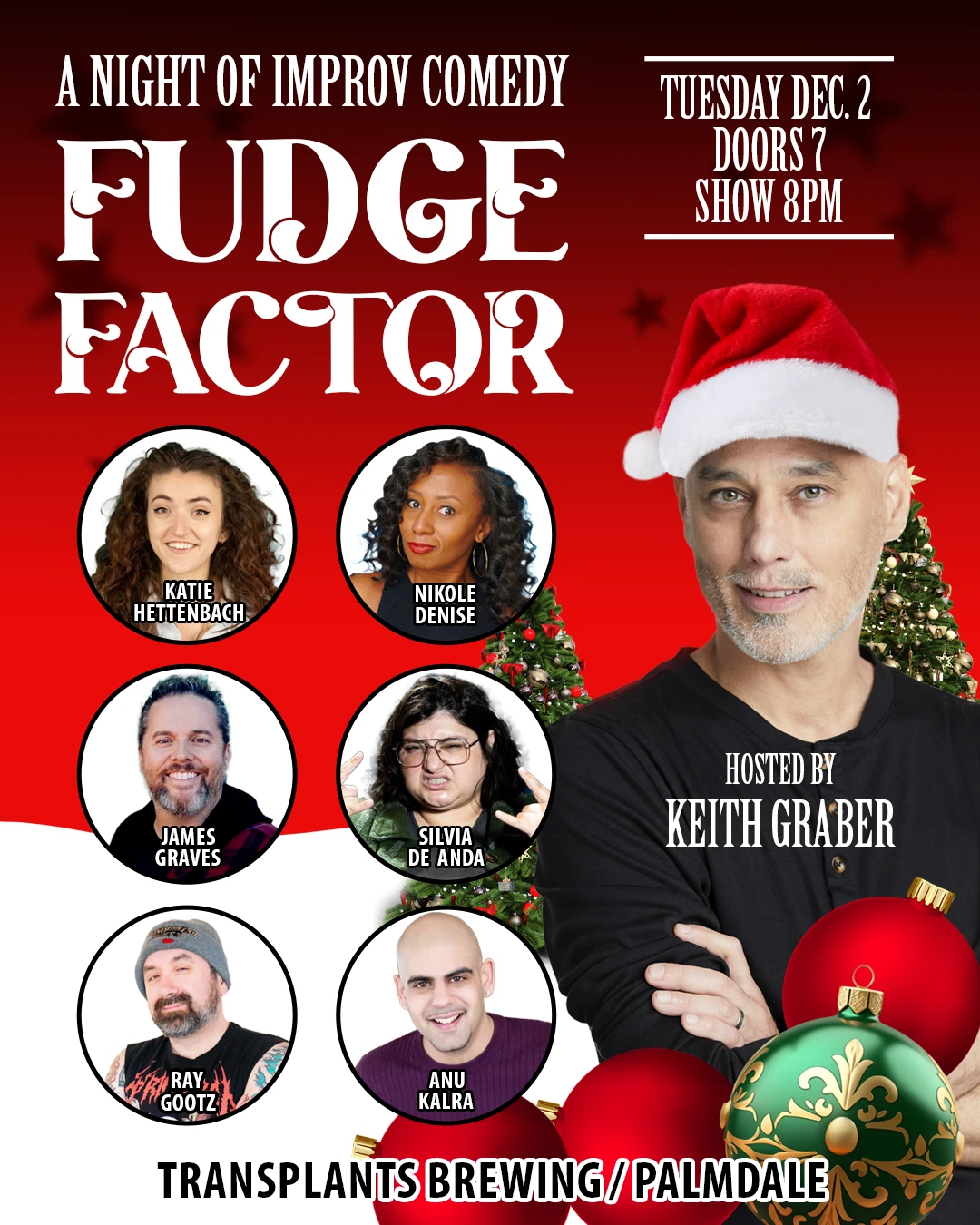 Event poster for comedy