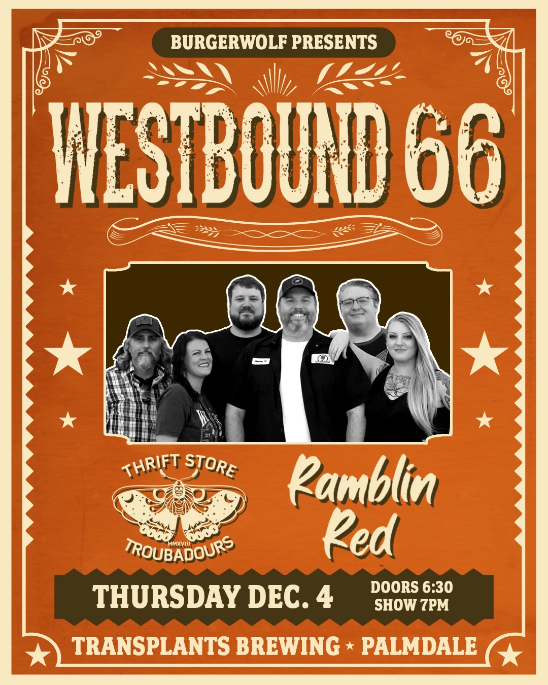 Event poster for concert