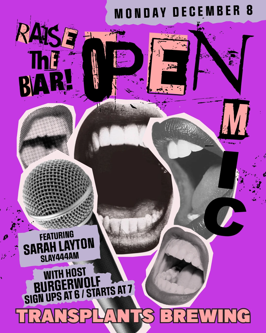 Event poster for concert