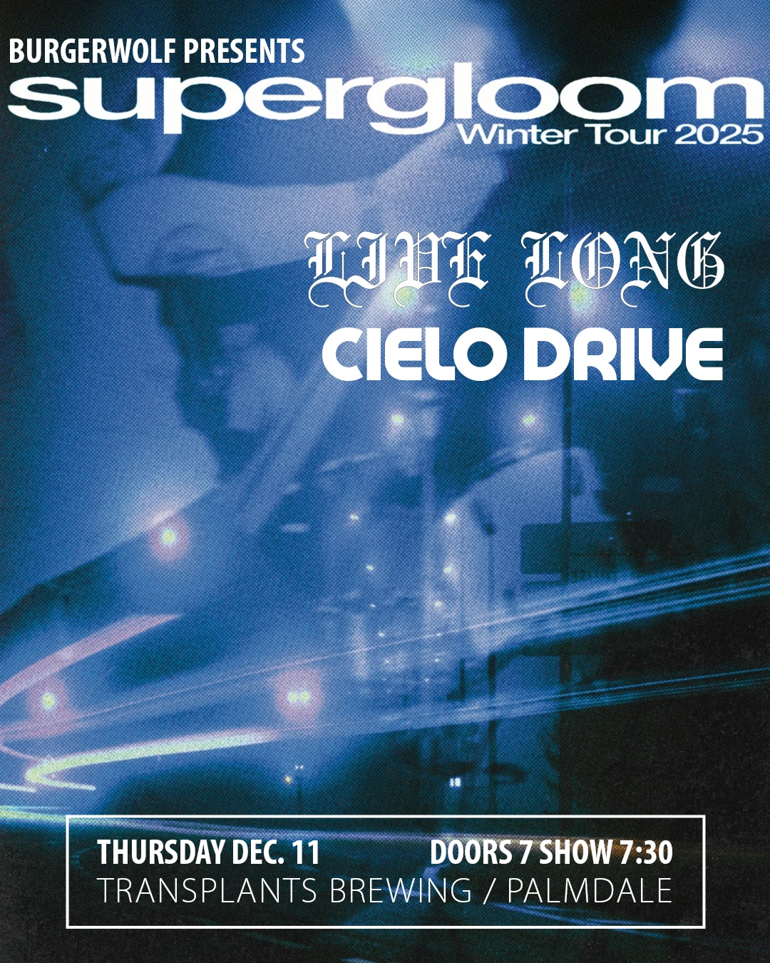 Event poster for concert