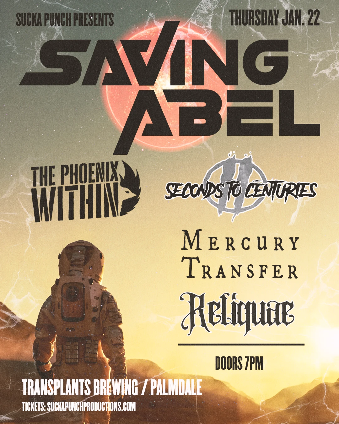 Event poster for concert